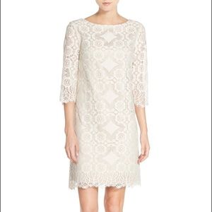 ELIZA J CREAM LACE DRESS SIZE 4P